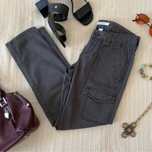 Y2K Ann Taylor LOFT Gray Utility Cargo Pants